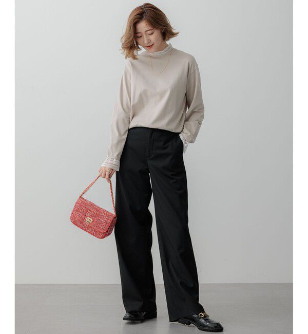 23区「【VERY3月号掲載/洗える】TRコンフォートストレッチ ワイドパンツ」|その他|