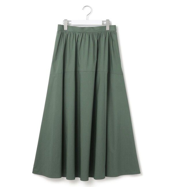 23区「【接触冷感/撥水加工】ストレッチブロード ギャザースカート」|スカート|