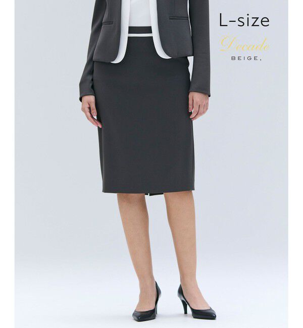 BEIGE,「【洗える・L-size】CINDY / タイトスカート」|スカート|C.Gray x White