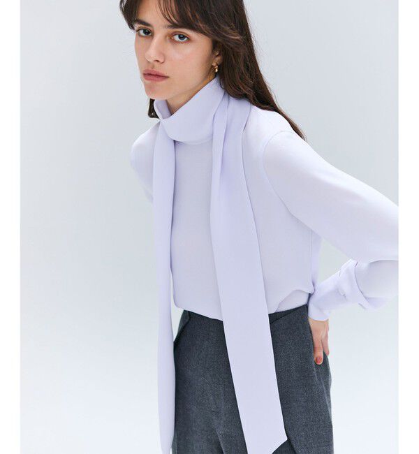 BEIGE,「【Precious掲載・洗える】STOW / パフスリーブボウタイブラウス」|シャツ・ブラウス|