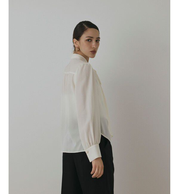 GRACE CONTINENTAL「トリアセボウタイブラウス」|シャツ・ブラウス|