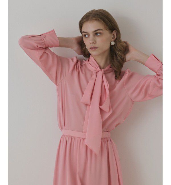 GRACE CONTINENTAL「トリアセボウタイブラウス」|シャツ・ブラウス|ピンク