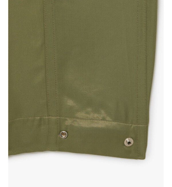 LACOSTE「ドロストコード ルーズフィットサテンカーゴパンツ / サテンパンツ 裾ボタン」|カーゴ|