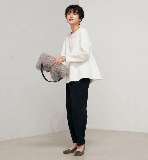 NOLLEY'S「ウォッシャブルエアボールフレアプルオーバーカットソー」|Tシャツ・カットソー|