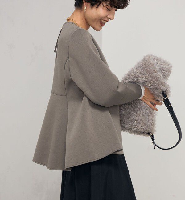 NOLLEY'S「ウォッシャブルエアボールフレアプルオーバーカットソー」|Tシャツ・カットソー|