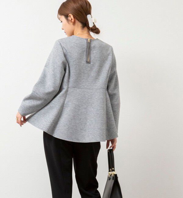 NOLLEY'S「ウォッシャブルエアボールフレアプルオーバーカットソー」|Tシャツ・カットソー|