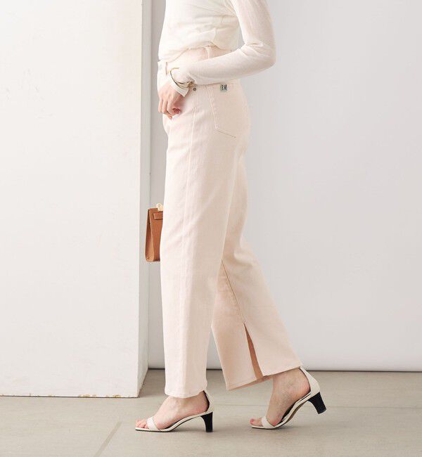 Rie Miller「【RM denim】スリットフレアハイウエストデニム」|デニム|