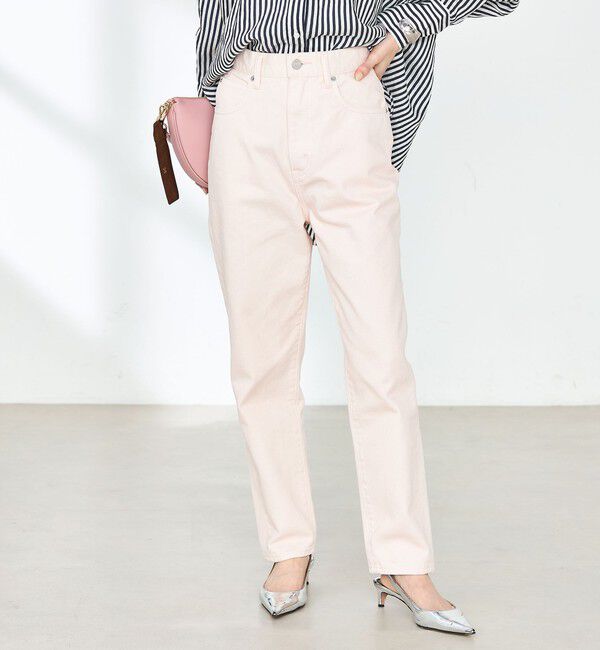 Rie Miller「【RM denim】ハイウエストスリムテーパードデニム」|デニム|