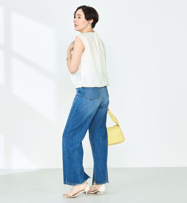 NOLLEY'S「《セットアップ対応》撥水ストレッチタフタタックブラウス」|シャツ・ブラウス|