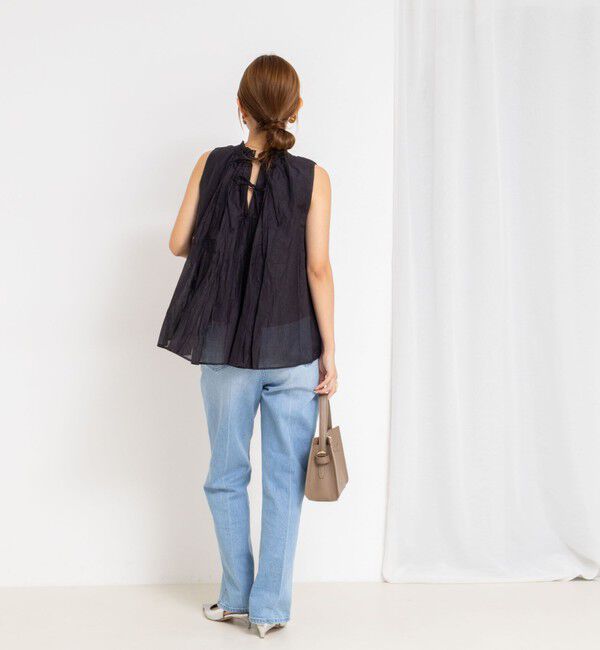 NOLLEY'S「【MARILYN MOON/マリリーンムーン】２WAYシアースターチコットンギャザーブラウス」|シャツ・ブラウス|