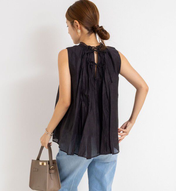 NOLLEY'S「【MARILYN MOON/マリリーンムーン】２WAYシアースターチコットンギャザーブラウス」|シャツ・ブラウス|