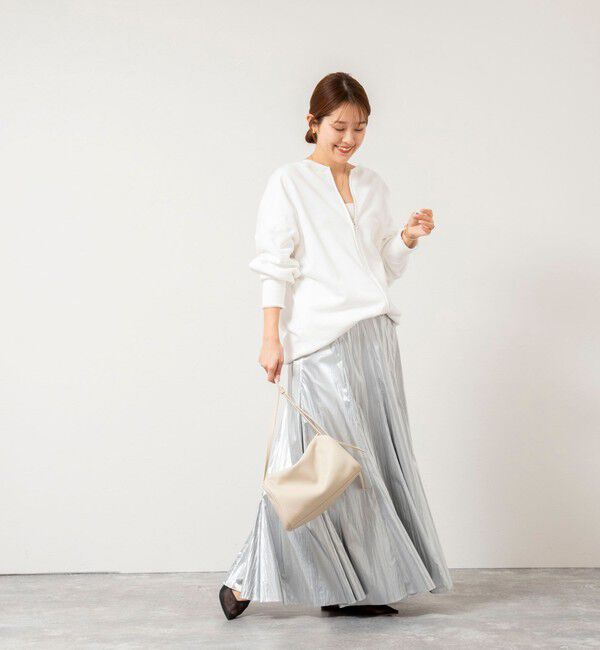 NOLLEY'S「45th limited editionウォッシャブルメタリックマチ入りマキシスカート」|スカート|