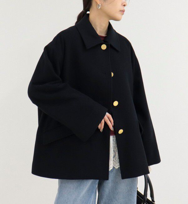 fredy emue「【Traditional WeatherWear】LINTON SHORT コート」|ダッフルコート|