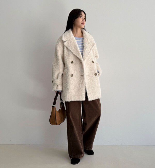 fredy emue「【GEVACO/ゲバコ】別注シャギーPコート」|ピーコート|