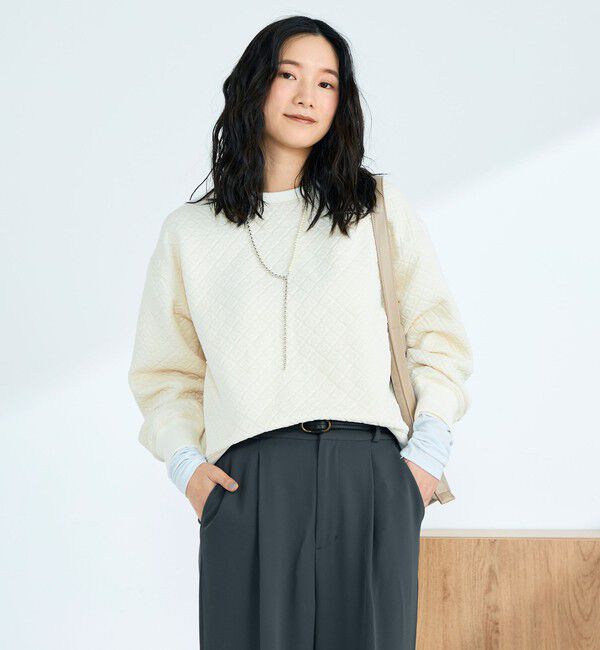 fredy emue「ハートキルトスウェットプルオーバー」|Tシャツ・カットソー|