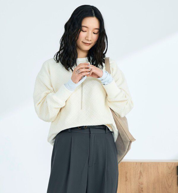 fredy emue「ハートキルトスウェットプルオーバー」|Tシャツ・カットソー|