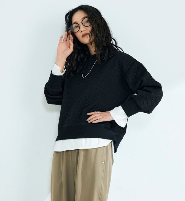 fredy emue「ハートキルトスウェットプルオーバー」|Tシャツ・カットソー|