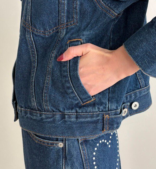 fredy emue「《セットアップ対応》コンパクトデニムジャケット」|デニムジャケット|