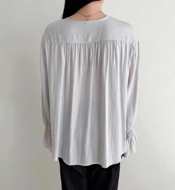 fredy emue「ボリュームフリル前開きブラウス」|シャツ・ブラウス|