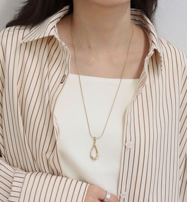 fredy emue「ステンレスドロップトップネックレス」|ネックレス|ゴールド