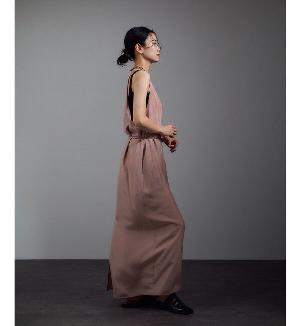 SALON adam et rope'「[25AW]GENTLE SILK ジャンパースカート【セットアップ対応・洗える】」|ワンピース|