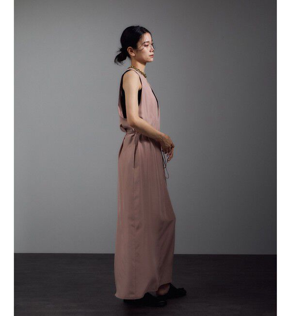 SALON adam et rope'「[25AW]GENTLE SILK ジャンパースカート【セットアップ対応・洗える】」|ワンピース|