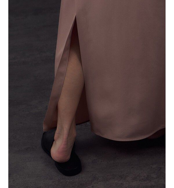 SALON adam et rope'「[25AW]GENTLE SILK ジャンパースカート【セットアップ対応・洗える】」|ワンピース|