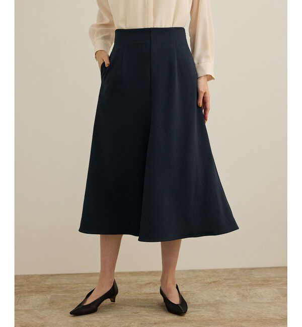 ROPE「【洗える】ジャガードニットスカート（梨地スカート）/セットアップ対応」|スカート|