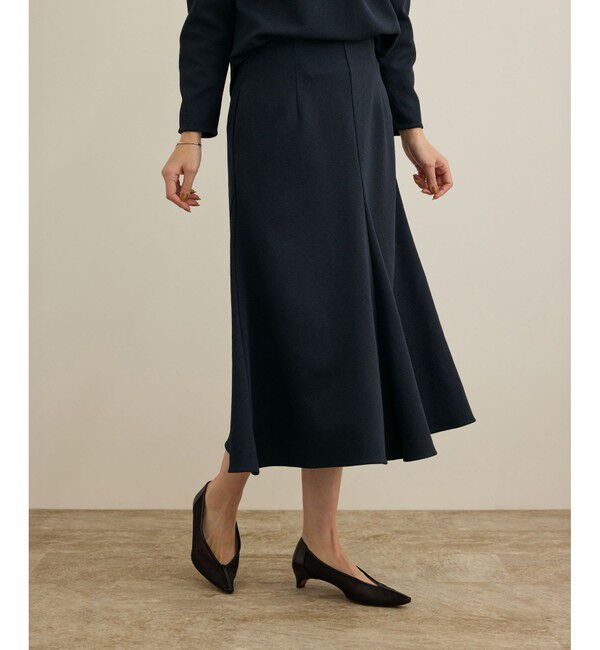 ROPE「【洗える】ジャガードニットスカート（梨地スカート）/セットアップ対応」|スカート|