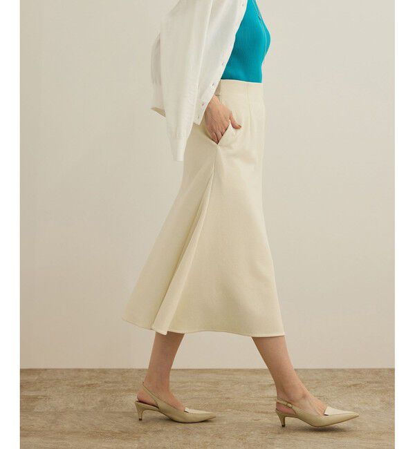 ROPE「【洗える】ジャガードニットスカート（梨地スカート）/セットアップ対応」|スカート|