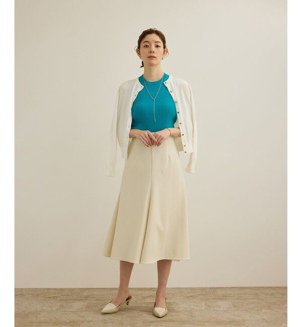ROPE「【洗える】ジャガードニットスカート（梨地スカート）/セットアップ対応」|スカート|