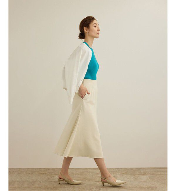 ROPE「【洗える】ジャガードニットスカート（梨地スカート）/セットアップ対応」|スカート|