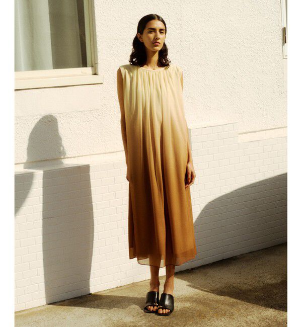 ROPE「ブライトネスヤーンギャザーワンピース/洗える」|ワンピース|