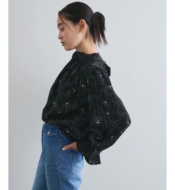 VIS「【前後2WAY】割繊ボウタイブラウス【洗える】」|シャツ・ブラウス|