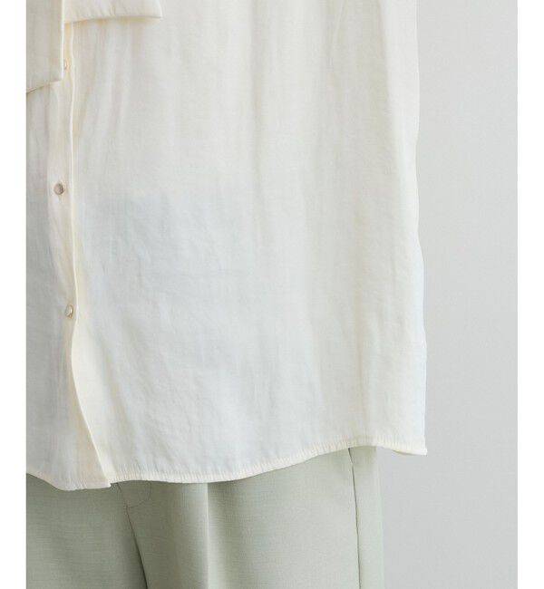 VIS「【前後2WAY】割繊ボウタイブラウス【洗える】」|シャツ・ブラウス|