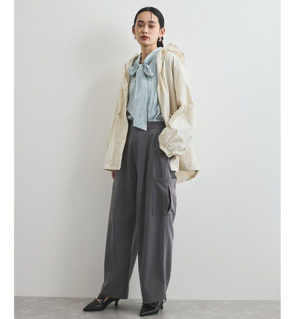 VIS「【前後2WAY】割繊ボウタイブラウス【洗える】」|シャツ・ブラウス|