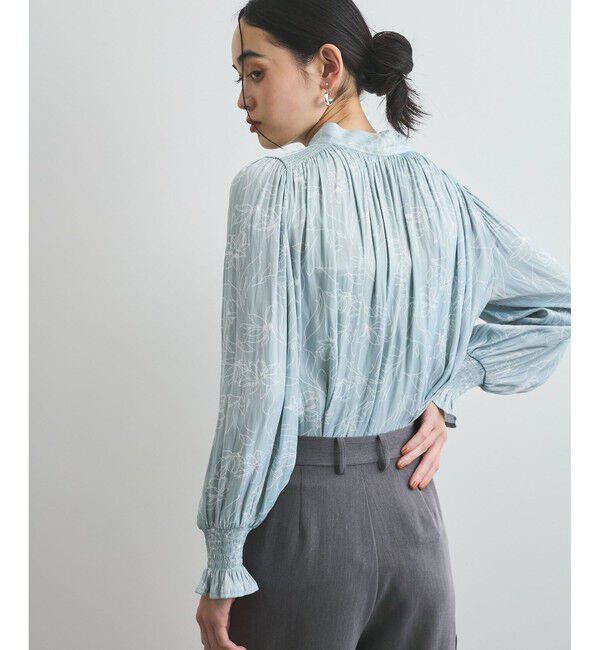 VIS「【前後2WAY】割繊ボウタイブラウス【洗える】」|シャツ・ブラウス|