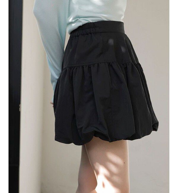 VIS「【洗える】バルーンミニスカート」|スカート|クロメイン