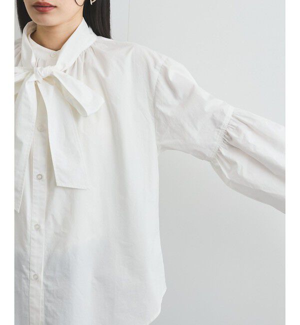 VIS「【洗える】アソートボウタイブラウス(デニム＆シャツ)」|シャツ・ブラウス|
