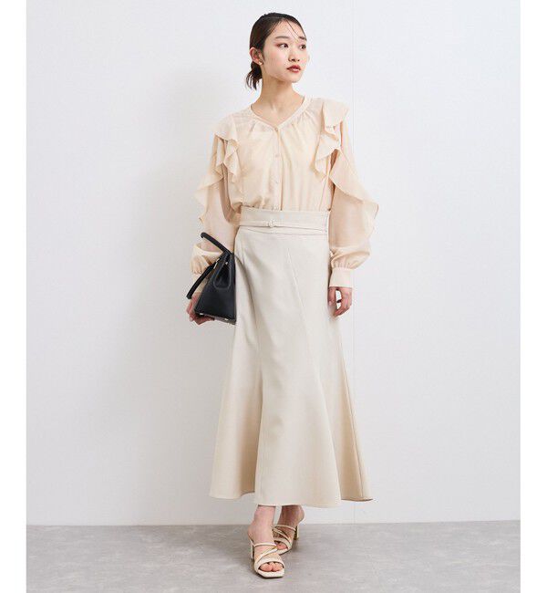 VIS「エスカルゴ切替マーメイドスカート」|スカート|