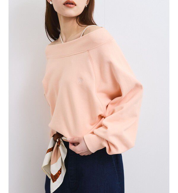 VIS「【2WAY】ワンオフショルダー胸刺繍スウェットプルオーバー」|スウェット・ジャージ|