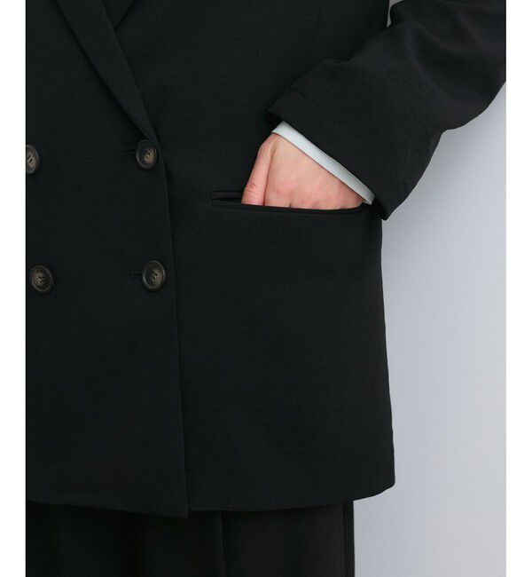 VIS「【美easy】リネンライクリラックスジャケット【接触冷感/洗える】【セットアップ対応】」|テーラードジャケット|