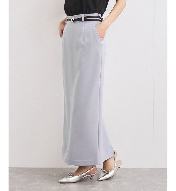 VIS「【洗える】Iラインロングスカート」|スカート|