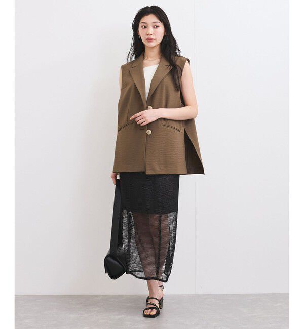 VIS「ラメメッシュスカート」|スカート|