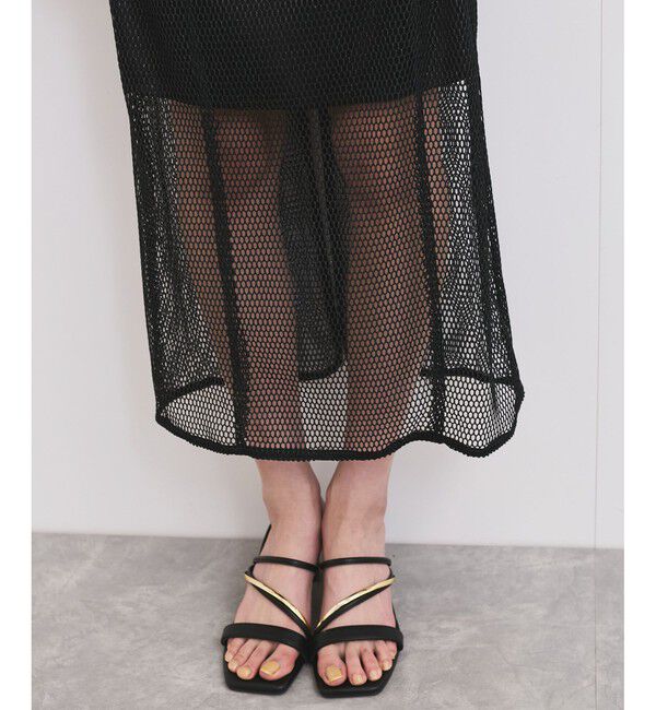 VIS「ラメメッシュスカート」|スカート|