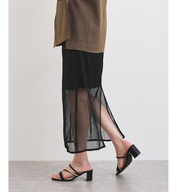 VIS「ラメメッシュスカート」|スカート|