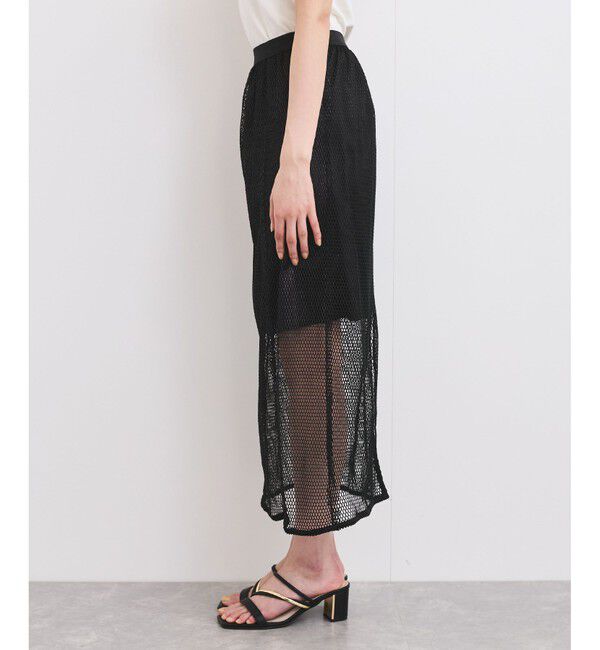 VIS「ラメメッシュスカート」|スカート|