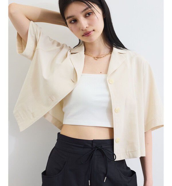 VIS「【選べる着丈】カップ付きWストラップキャミソール【洗える】」|キャミソール|