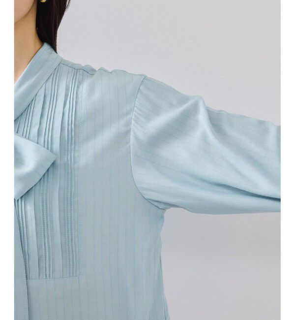 VIS「ランダムピンタックボウタイブラウス」|シャツ・ブラウス|