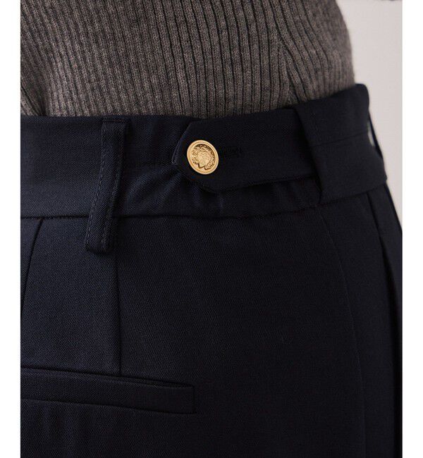 VIS「【美easy】コンフォートストレートワイドパンツ/イージーケア・UVケア・セットアップ対応」|チノ|